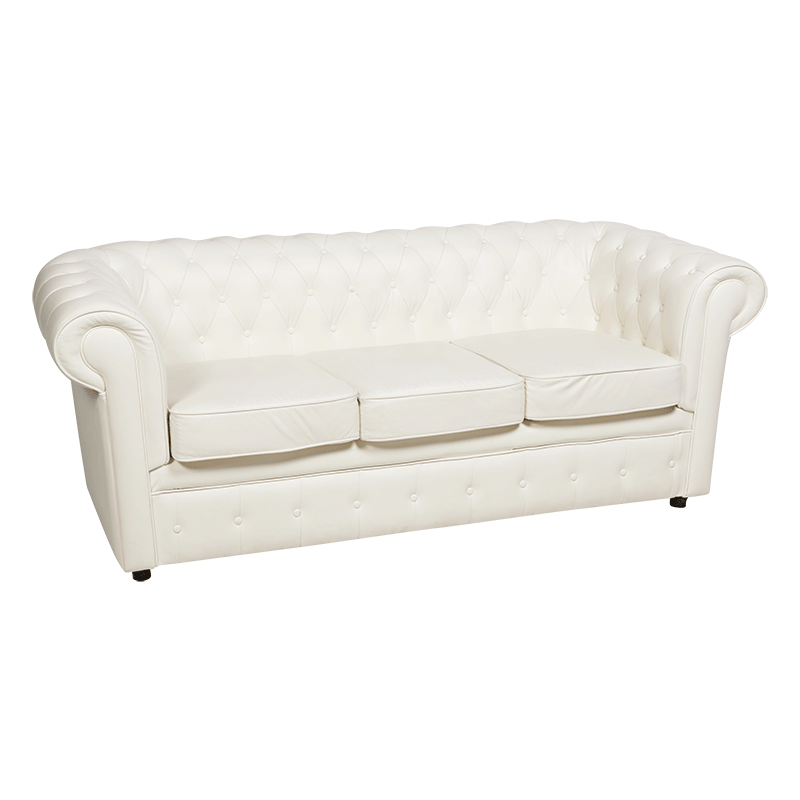 Canapé Chesterfield 3 places 205 x 90 x H 75 cm