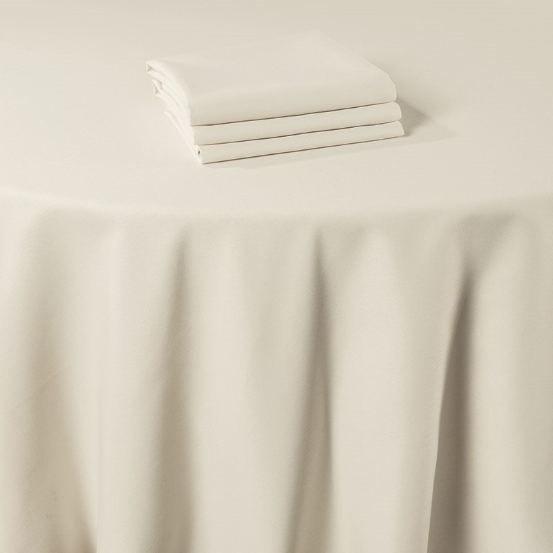 Nappe Marjorie beige 310 x 310 cm  ignifugée M1