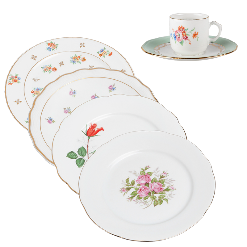 Assiettes Vintage fleurie