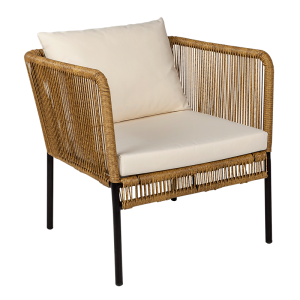 Fauteuil rotin Terrasse 70 x 68 cm H 70 cm